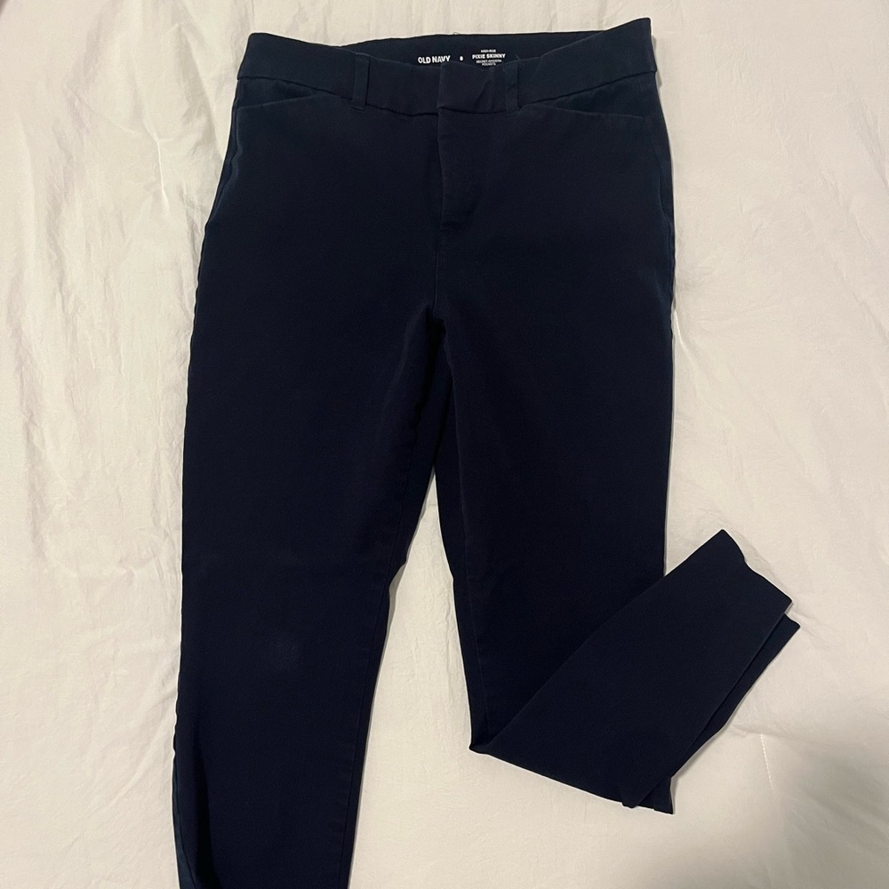 Old Navy High-Rise Pixie Skinny Pants in Navy